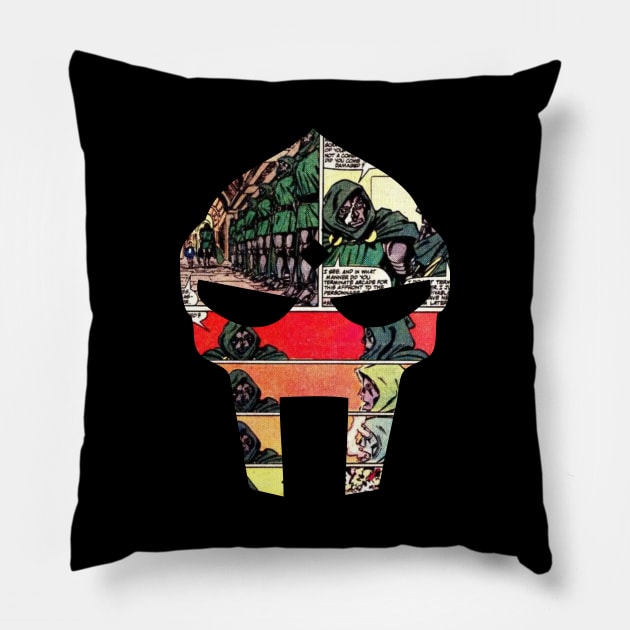 Doom mask #4: doombots Pillow by jonah block