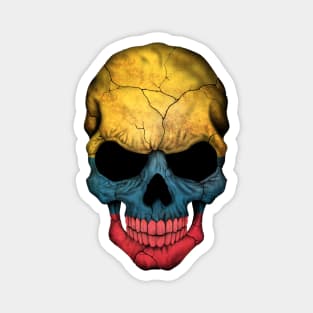 Colombian Flag Skull Magnet