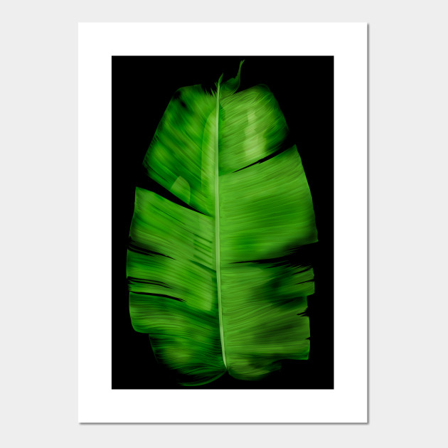 Banana Leaf Painting Monstera Deliciosa Posters And Art Prints