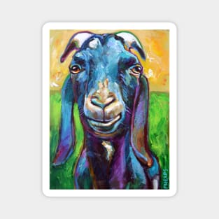 Lucian the BLACK FARM GOAT by Robert Phelps Magnet