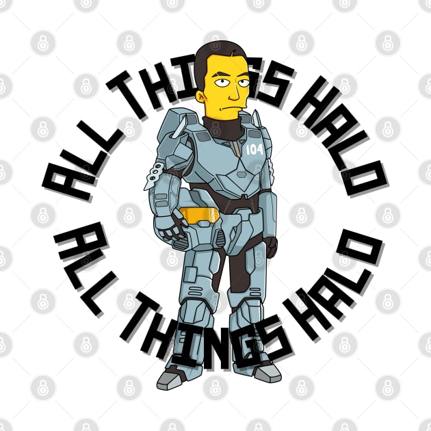 Halo x Simpsons Fred-104 by All Things Halo