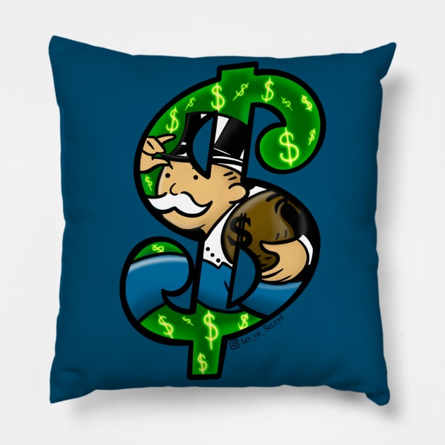 Money $ Pillow by Art_of_Selene