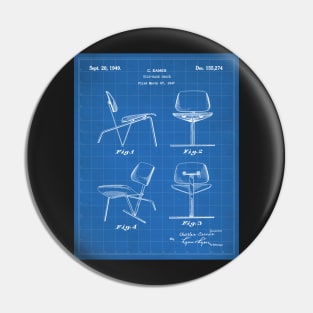 Eames Chair Patent - Designer Modern Design Art - Blueprint Pin