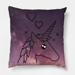 Unicorn With Purple Sky Lights & Sparkle Pillow