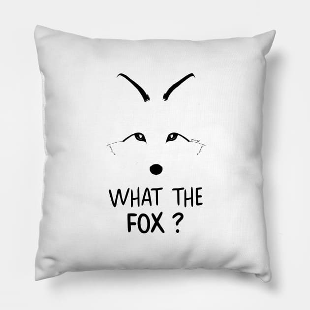 What the Fox ? Pillow by Art_et_Be