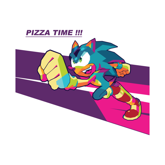 Sonic In Wpap Art Style by Hanafi