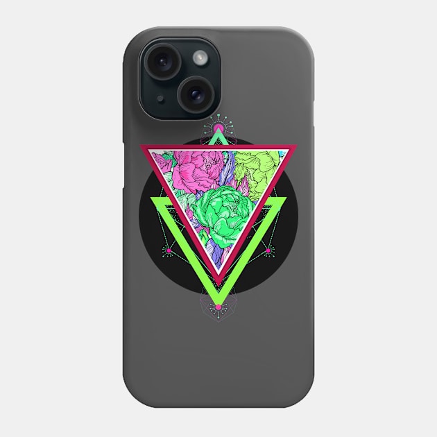 Flower Triad Analogous Phone Case by machmigo