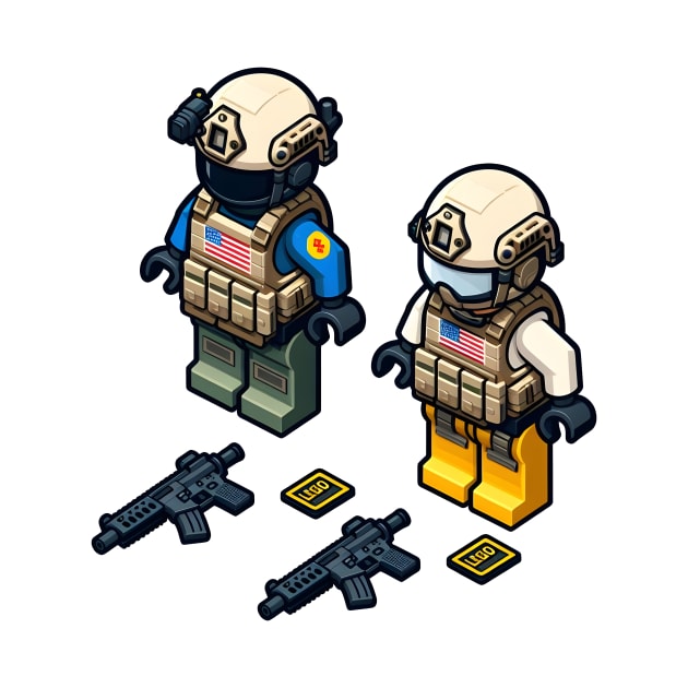 Tactical LEGO by Rawlifegraphic