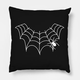 Black Widow Spider Web Collar Pillow