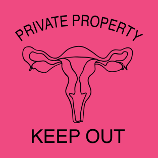 Private Property, keep out of my uterus T-Shirt