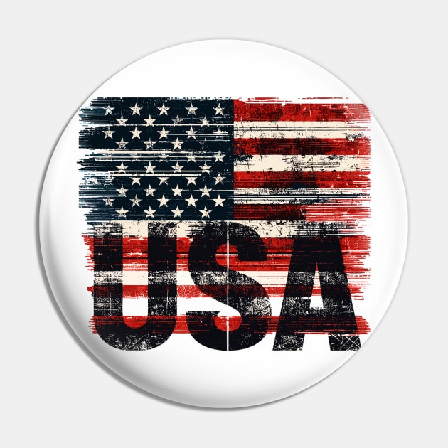 USA Flag Pin by Vehicles-Art