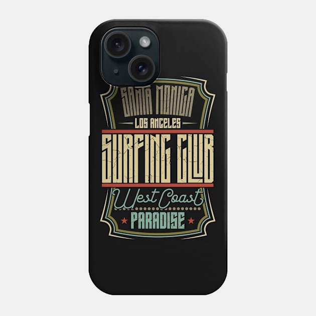 Surfing club Phone Case by Design by Nara