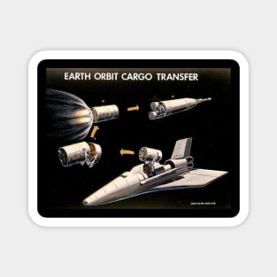 Earth Orbit Cargo Transfer Concept Art Magnet