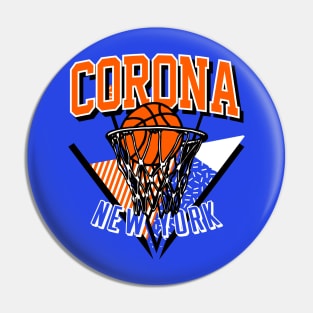 Corona New York Throwback Basketball Pin