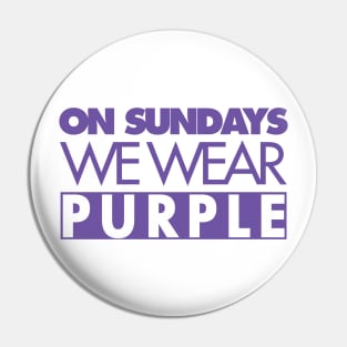 Sunday Purple Pin