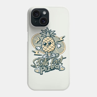 Pineapple Funny Retro Pizza Skate Skateboarder Phone Case