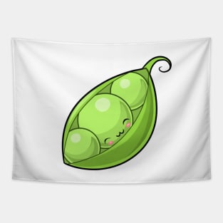 Kawaii peas vegetable Tapestry