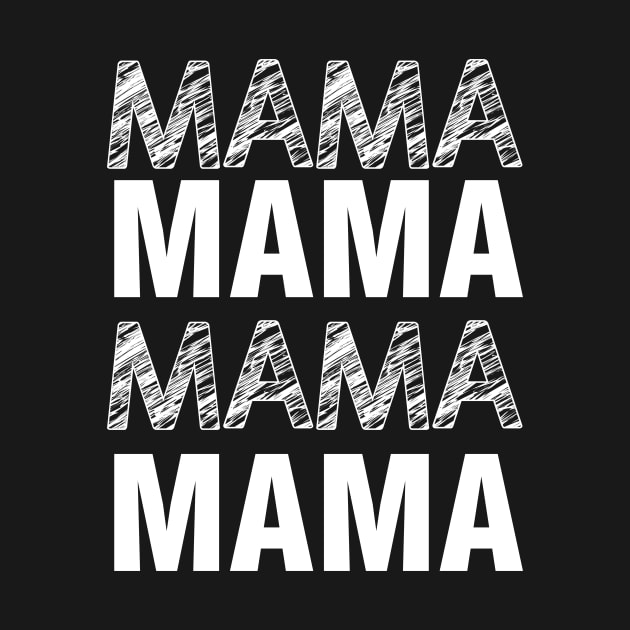 Mama Womens Wife Mom Letter Print Women Funny Graphic Mothers Day by xoclothes