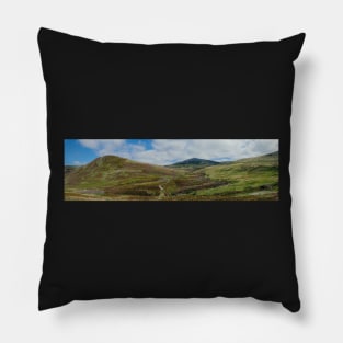 Panorama of Glen Shee in Perthshire, Scotland Pillow