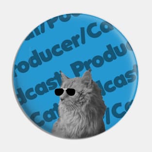 Podcast Producer Cat: chic edition Pin