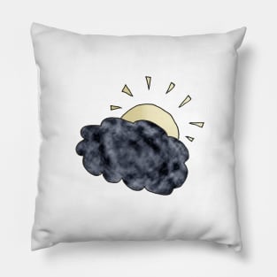 Sunshine on a cloudy day Pillow