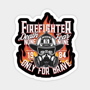 Volunteer Fire Brigade Firefighter Gift Magnet