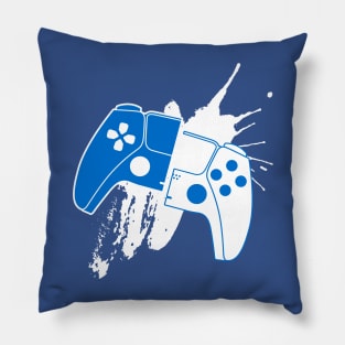 Playstation Control Paint Splash Pillow