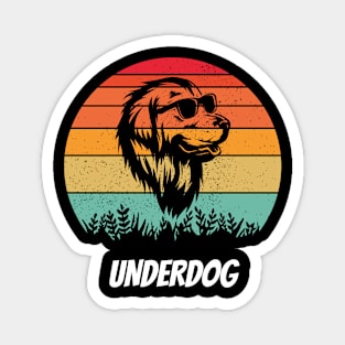 Retro Sunset Underdog Magnet