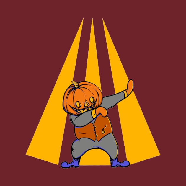 Dabbing Pumpkin Rocking by Gimmick Tees