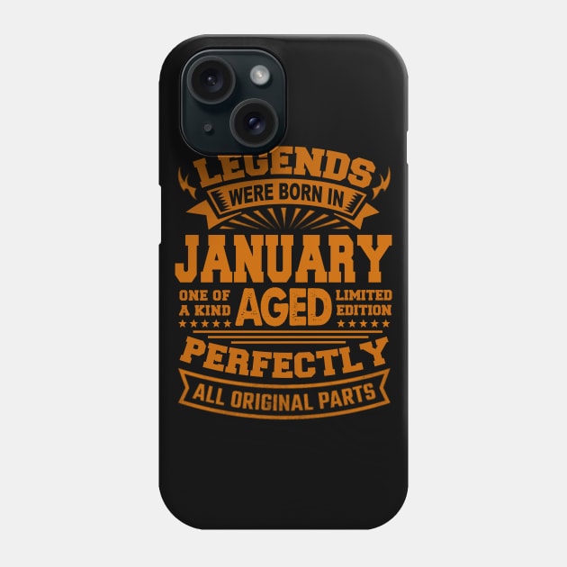 Legends Were Born in January Phone Case by BambooBox