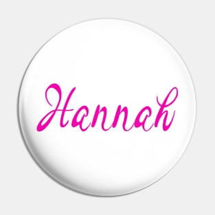 Top 10 best personalised gifts 2022  - Hannah - personalised,personalized custom, customised, customised name pink on white background. Hannah Pin