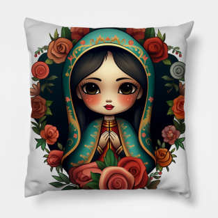 Our Lady of Guadalupe Illustrated Pillow