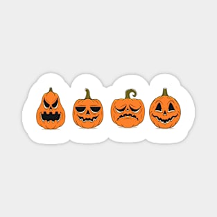 Vintage Halloween, Spooky pumpkins Magnet