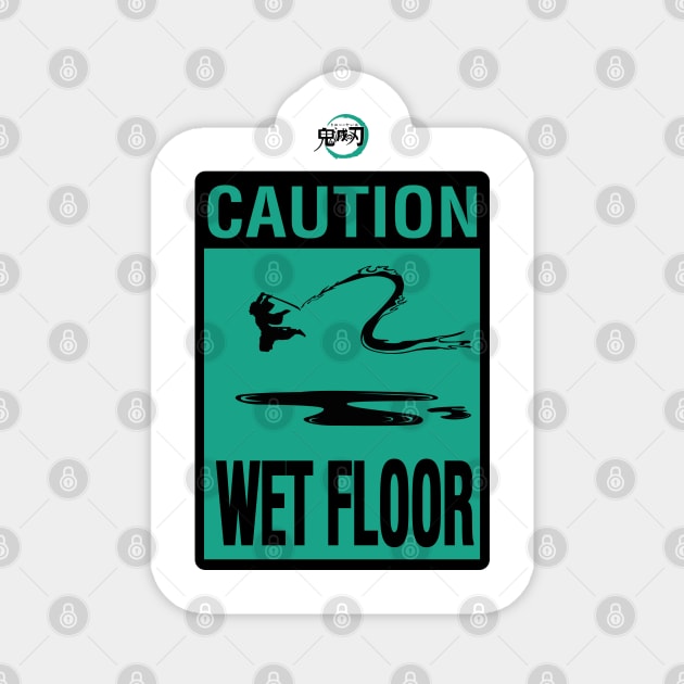 DEMON SLAYER SEASON 2: CAUTION WET FLOOR Magnet by FunGangStore