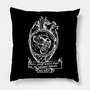 Washing Machine Heart - Illustrated Lyrics Inverted Pillow