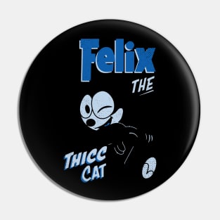 Retro Felix The Thicc Cat Pin