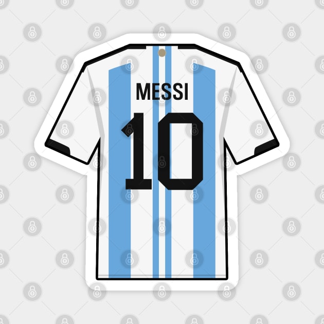 Messi World Cup 2022 Champion Jersey Magnet by Footscore