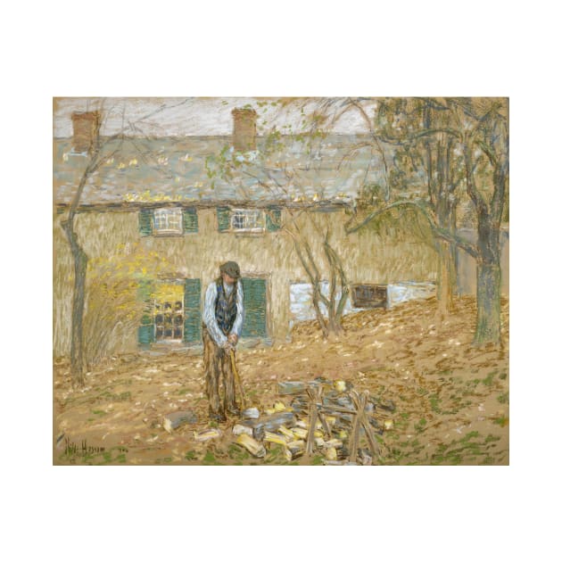 Woodchopper by Childe Hassam by Classic Art Stall