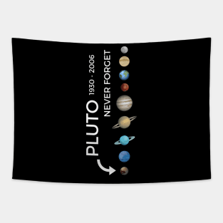 Pluto Never Forget Tapestry