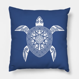 Hmoob Tribal Turtle (Dark Colored Tee) Pillow