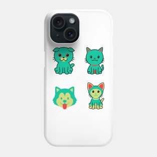 Cool cute beautiful Kitties cat with gorgeous dog Phone Case