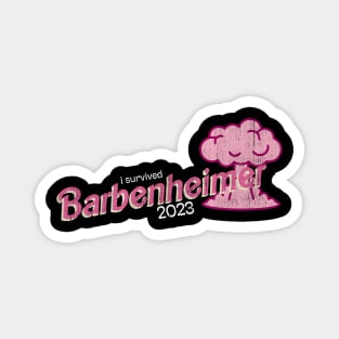 I Survived Barbenheimer Vintage Magnet