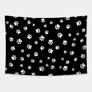 Pet Paw - Car or Dog Seamless Pattern Tapestry