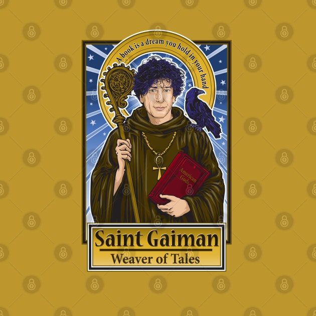 Saint Gaiman by Pop Art Saints