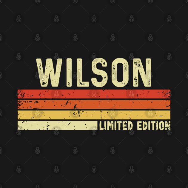 Wilson First Name Vintage Retro Gift For Wilson by CoolDesignsDz