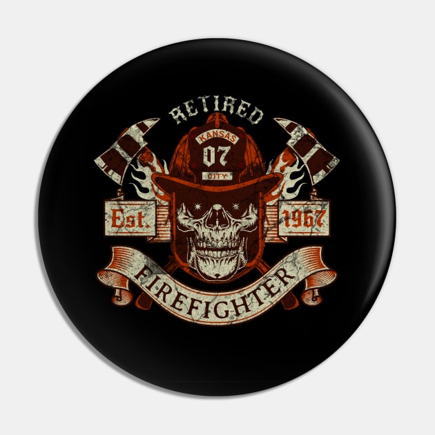 Retired Firefighter Pin by Farm Road Mercantile 