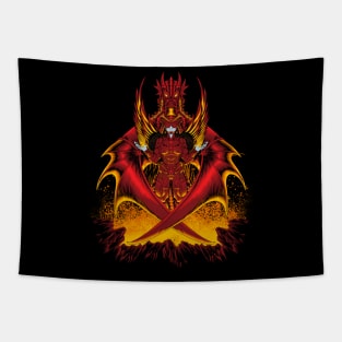 Lava japanese dragon Mecha Tapestry