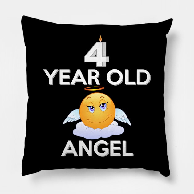 4 Year Old Angel to 4 Year Old - Gift For 4 Pillow by giftideas