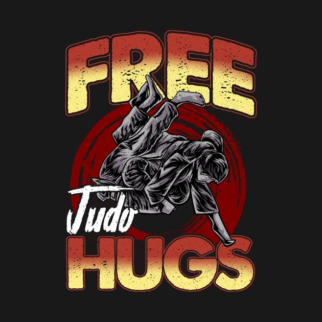 Funny Free Judo Hugs MMA Pun by theperfectpresents