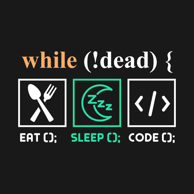 During (! dead) Eat Sleep Code by Mesyo